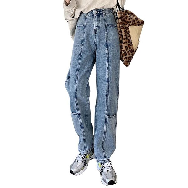 women's jeans women spliced all-match summer ins slim ankle-length bf ulzzang students casual straight street wear washable chic trendy, Blue
women's jeans women spliced all-match summer ins slim ankle-length bf ulzzang students casual straight street wear washable chic trendy, Blue
