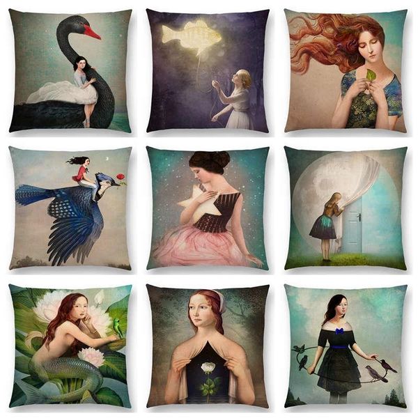 cushion/decorative pillow elegant lady lovely girls classical oil painting magical flowers bird mind fantasy black swan cushion sofa throw
cushion/decorative pillow elegant lady lovely girls classical oil painting magical flowers bird mind fantasy black swan cushion sofa throw