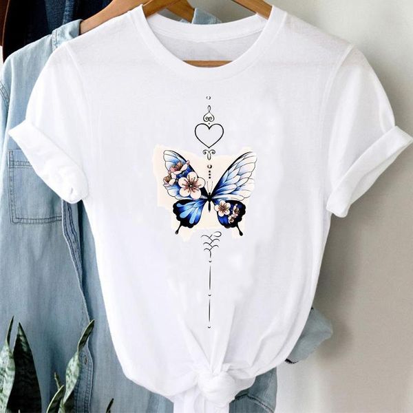 women's t-shirt t-shirts women 90s butterfly floral vintage cute ladies spring summer clothes graphic tshirt lady print female tee, White
women's t-shirt t-shirts women 90s butterfly floral vintage cute ladies spring summer clothes graphic tshirt lady print female tee, White