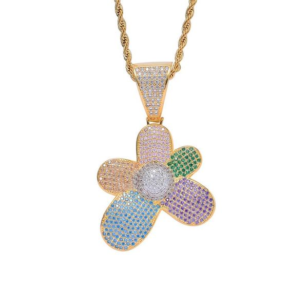 pendant necklaces colors flower necklace designer jewelry zircon mens with chain fashion hip hop, Silver
pendant necklaces colors flower necklace designer jewelry zircon mens with chain fashion hip hop, Silver