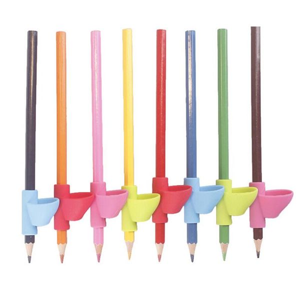 children pencil holder correction writing hold pen grip posture tool silicone corrector stationery refills, Black;red
children pencil holder correction writing hold pen grip posture tool silicone corrector stationery refills, Black;red