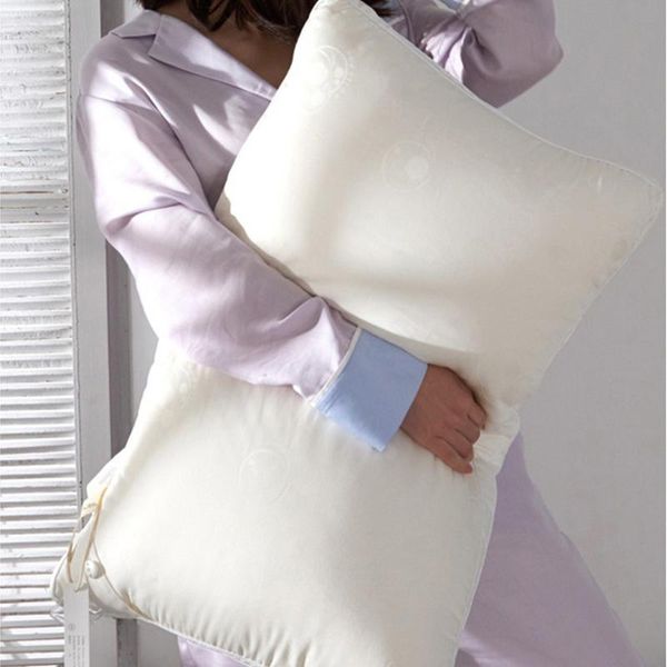 pillow silk core tussah feather velvet neck cotton pillowcase ecological soft and elastic white 48x74cm
pillow silk core tussah feather velvet neck cotton pillowcase ecological soft and elastic white 48x74cm