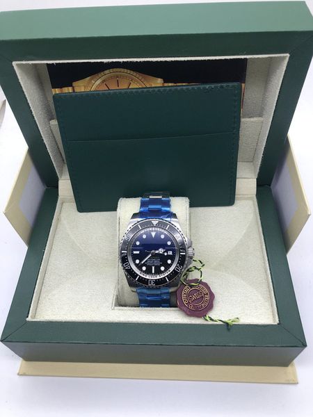 with original box luxury mens watch deep ceramic bezel sea-dweller stainless steel glide lock clasp automatic mechanical watches wristwatche, Slivery;brown
with original box luxury mens watch deep ceramic bezel sea-dweller stainless steel glide lock clasp automatic mechanical watches wristwatche, Slivery;brown