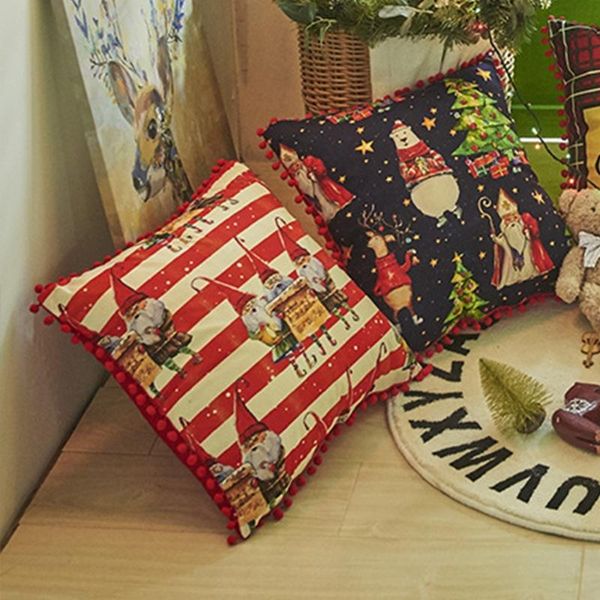 pillow case christmas throw party decor ball side stripes santa claus bowknot cushion cover farmhouse pillowcase
pillow case christmas throw party decor ball side stripes santa claus bowknot cushion cover farmhouse pillowcase