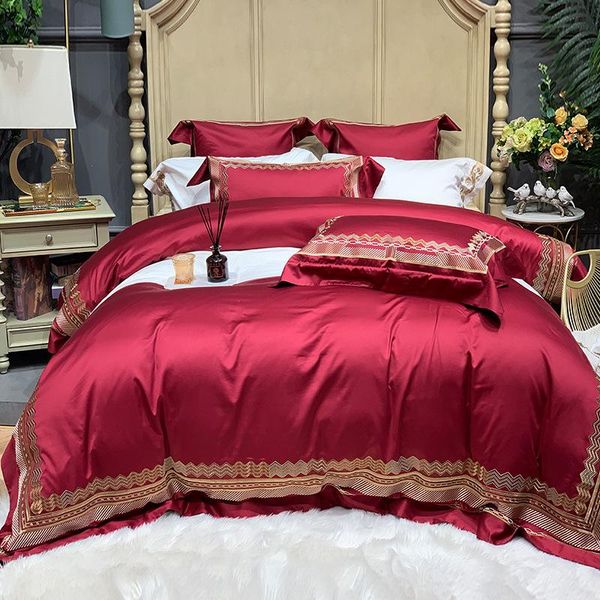 bedding sets european style egyptian cotton embroidery red blue grey set duvit cover sheet pillowcase king 4/6/8/10 pcs
bedding sets european style egyptian cotton embroidery red blue grey set duvit cover sheet pillowcase king 4/6/8/10 pcs