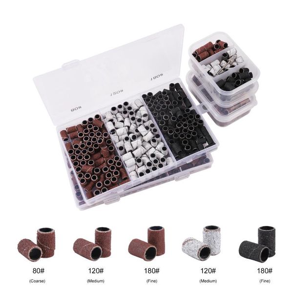 nail art equipment 210pcs sanding cap bands for electric manicure machine 180/120/80 grit drill grinding bit files pedicure tool set tp-end-, Silver
nail art equipment 210pcs sanding cap bands for electric manicure machine 180/120/80 grit drill grinding bit files pedicure tool set tp-end-, Silver