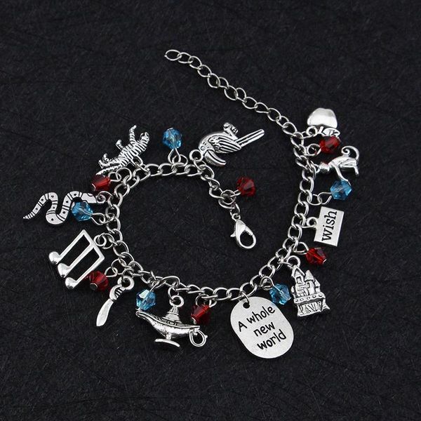 link, chain aladdin charm bracelet letter a world animal dream life wishing dog tag crystal romantic bird, Black
link, chain aladdin charm bracelet letter a world animal dream life wishing dog tag crystal romantic bird, Black