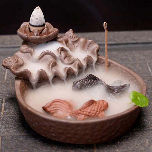 fragrance lamps decoration office relaxing holder deskcraft yoga incense burner backflow ceramic fish model gift home bedroom
fragrance lamps decoration office relaxing holder deskcraft yoga incense burner backflow ceramic fish model gift home bedroom
