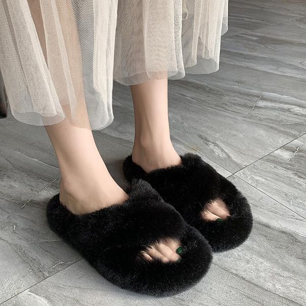 slippers flip flops women comfortable rubber flat shoes casual flats peep toe long fluff woman autumn 2021, Black
slippers flip flops women comfortable rubber flat shoes casual flats peep toe long fluff woman autumn 2021, Black