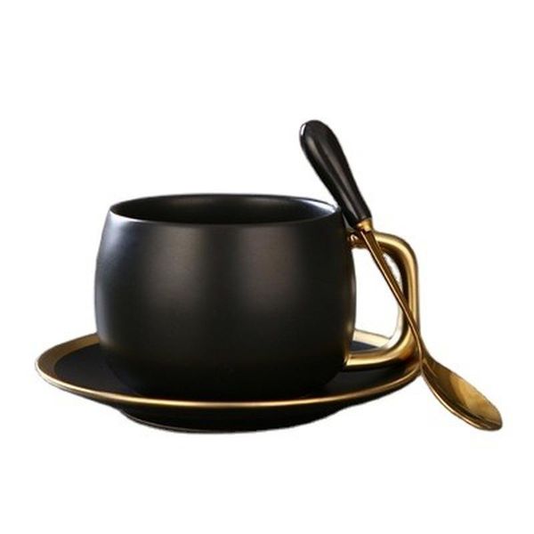 cups & saucers nordic frosted black gold coffee mug latte vintage simple ceramic cup set with spoon and saucer koffie kopjes drinkware
cups & saucers nordic frosted black gold coffee mug latte vintage simple ceramic cup set with spoon and saucer koffie kopjes drinkware