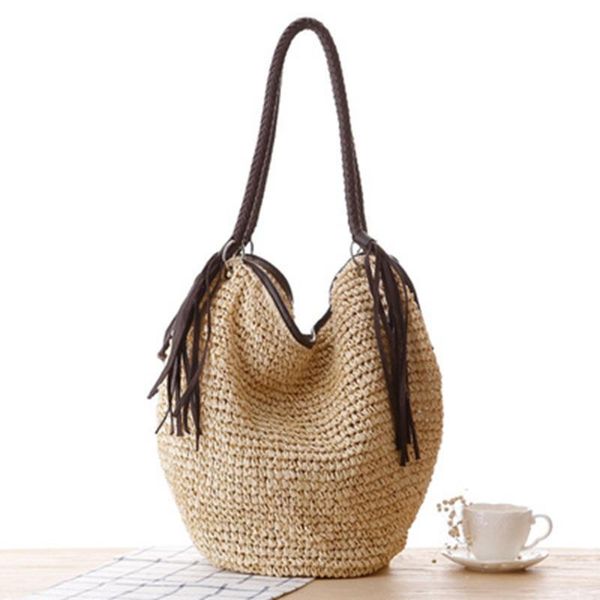 evening bags ocs straw woven bag simple tassel shoulder leisure vacation beach bucket female
evening bags ocs straw woven bag simple tassel shoulder leisure vacation beach bucket female