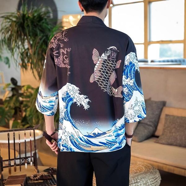 ethnic clothing men kimono cardigan summer printed gown japanese yukata casual outerwear male cosplay streetwear open stitch, Red
ethnic clothing men kimono cardigan summer printed gown japanese yukata casual outerwear male cosplay streetwear open stitch, Red