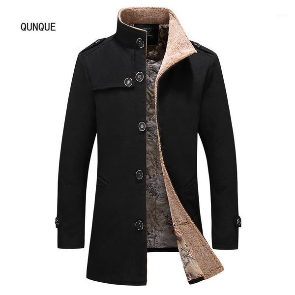 men's jackets qunque 2021 blended coat fashion slim single-breasted winter warm man, Black;brown
men's jackets qunque 2021 blended coat fashion slim single-breasted winter warm man, Black;brown