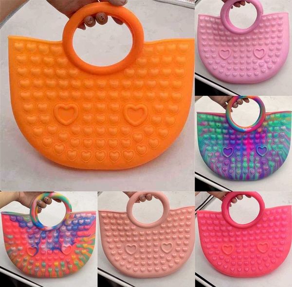 wholesale price 5pcs/dhl push sensory fidget handbag silicone rubber hand bags tote purses heart shaped bubble ball finger puzzle stress rel
wholesale price 5pcs/dhl push sensory fidget handbag silicone rubber hand bags tote purses heart shaped bubble ball finger puzzle stress rel