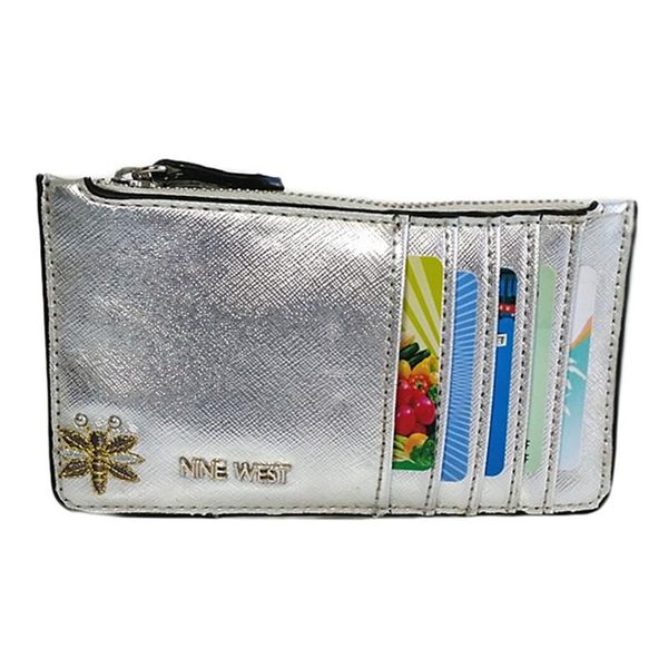 card holders silver and gold leather woman wallet, shiny embroidered style texture, luxury holder, thin wallet for bags, Brown;gray
card holders silver and gold leather woman wallet, shiny embroidered style texture, luxury holder, thin wallet for bags, Brown;gray