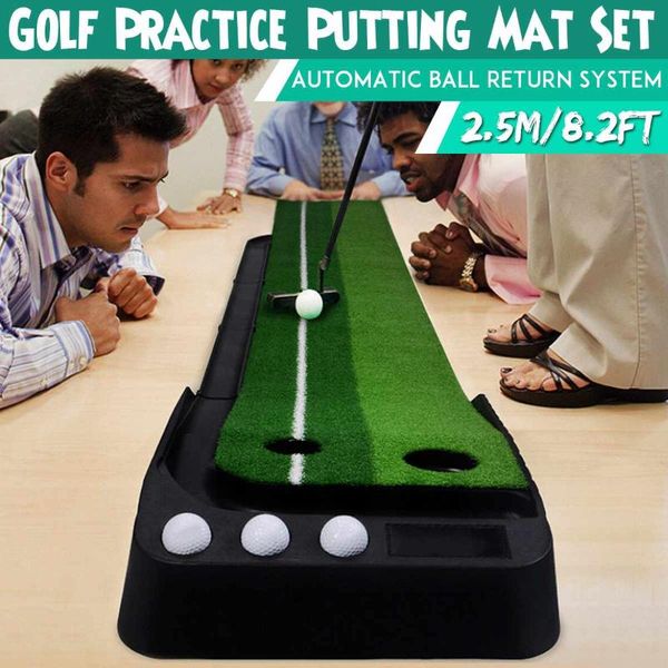 golf training aids 2.5m putting mat putter trainer green carpet practice set ball return mini fairway
golf training aids 2.5m putting mat putter trainer green carpet practice set ball return mini fairway
