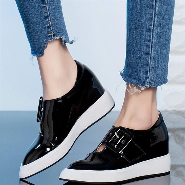 dress shoes 2021 platform wedges oxfords women genuine leather high heel pumps female low pointed toe loafers casual, Black
dress shoes 2021 platform wedges oxfords women genuine leather high heel pumps female low pointed toe loafers casual, Black