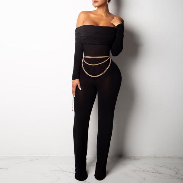 women's jumpsuits & rompers casual solid long sleeve women jumpsuit elegant stacking slim slash neck vintage off shoulder bodycon femal, Black;white
women's jumpsuits & rompers casual solid long sleeve women jumpsuit elegant stacking slim slash neck vintage off shoulder bodycon femal, Black;white