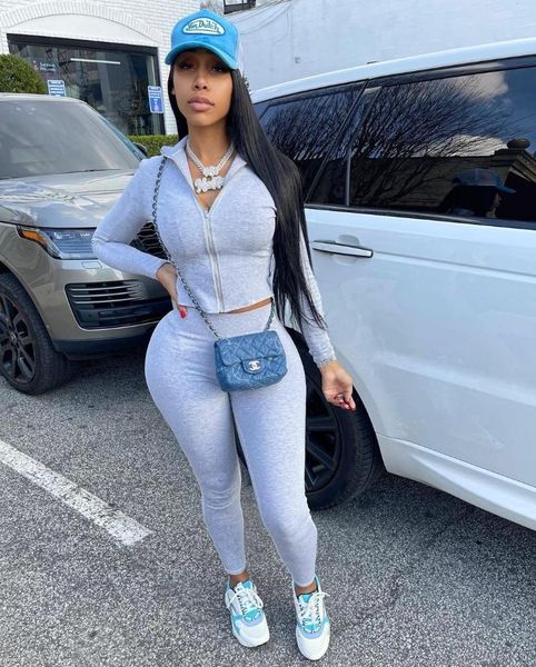 women's two piece pants plsw tracksuit set women solid color autumn grey long sleeves sports zipper design basic matching black legging, White
women's two piece pants plsw tracksuit set women solid color autumn grey long sleeves sports zipper design basic matching black legging, White