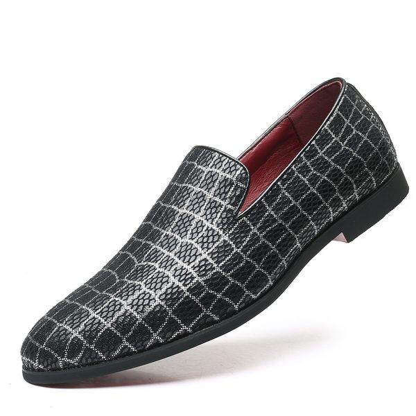 men luxury designer leather shoes plaid pattern moccasin soft flats loafers shoes casual slip on shoes large size, Black
men luxury designer leather shoes plaid pattern moccasin soft flats loafers shoes casual slip on shoes large size, Black