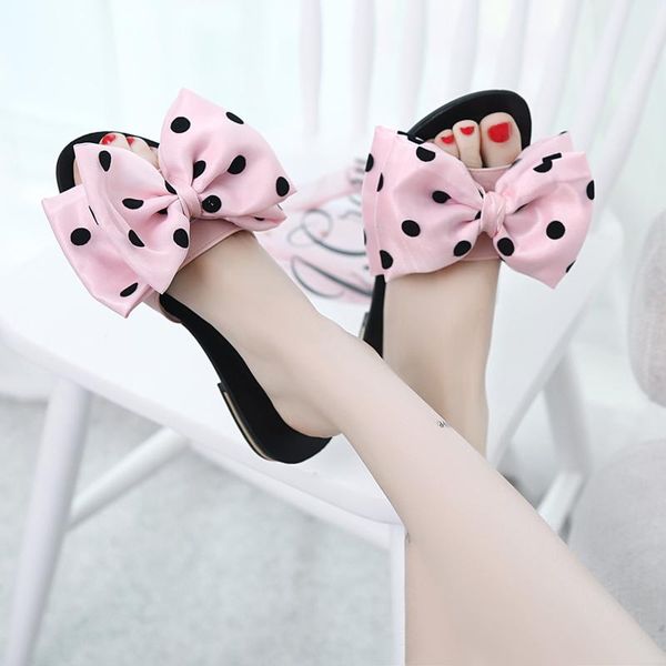 slippers summer beach women's slides female polka dot bow knot square low heels shoes flip flops casual woman, Black
slippers summer beach women's slides female polka dot bow knot square low heels shoes flip flops casual woman, Black