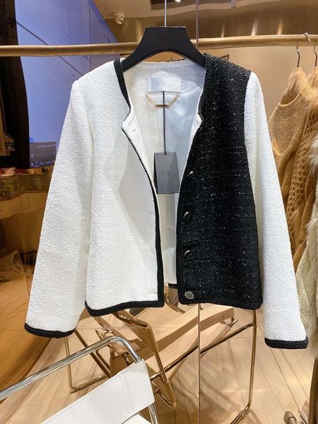 women's jackets early autumn 2021 black and white contrast color coat 0826, Black;brown
women's jackets early autumn 2021 black and white contrast color coat 0826, Black;brown