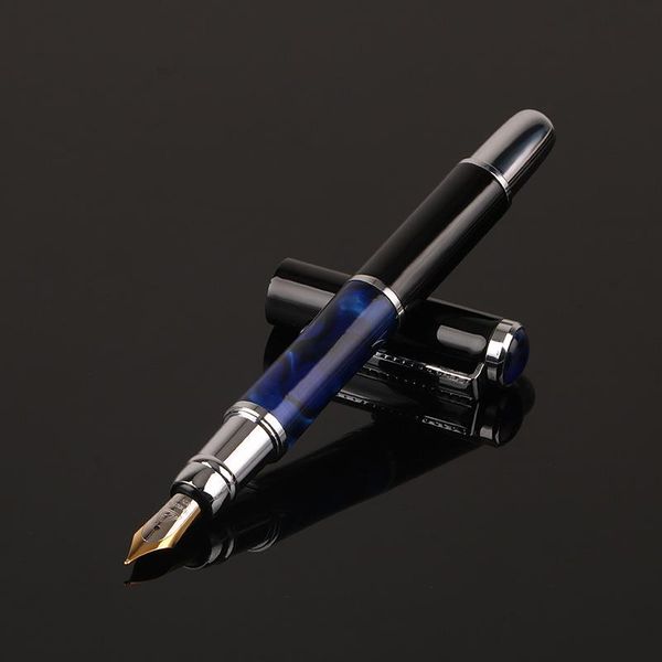 1pcs high-end black-blue silver flower amber celluloid f nib business fountain pen school supplies calligraphy ink pens
1pcs high-end black-blue silver flower amber celluloid f nib business fountain pen school supplies calligraphy ink pens