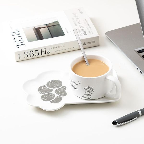 mugs 3pc/set cat claw ceramic coffee cup with dish lovely girl personality milk little fresh couple mug gift spoon included
mugs 3pc/set cat claw ceramic coffee cup with dish lovely girl personality milk little fresh couple mug gift spoon included