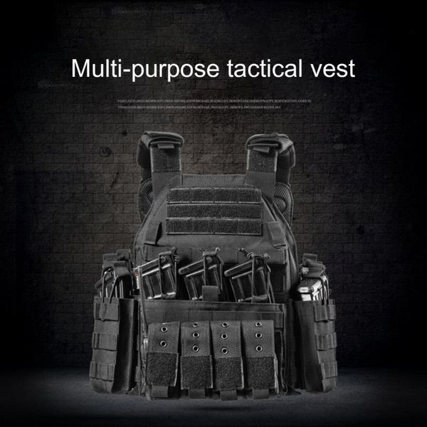 men's vests outdoor sports equipment multifunctional 1000d nylon vest military accessories, Black;white
men's vests outdoor sports equipment multifunctional 1000d nylon vest military accessories, Black;white