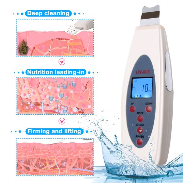led display ultrasonic skin scrubber deep clean machine peeling shovel facial pore cleaner face skin lift machine mesotherapy
led display ultrasonic skin scrubber deep clean machine peeling shovel facial pore cleaner face skin lift machine mesotherapy