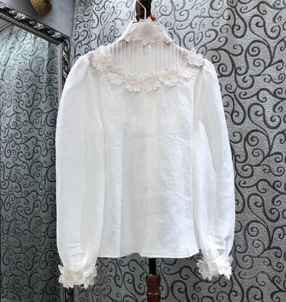 capris 100%linen shirts 2021 spring summer fashion white blue blouses women appliques embroidery flowers casual linen female blusa, Black;gray
capris 100%linen shirts 2021 spring summer fashion white blue blouses women appliques embroidery flowers casual linen female blusa, Black;gray