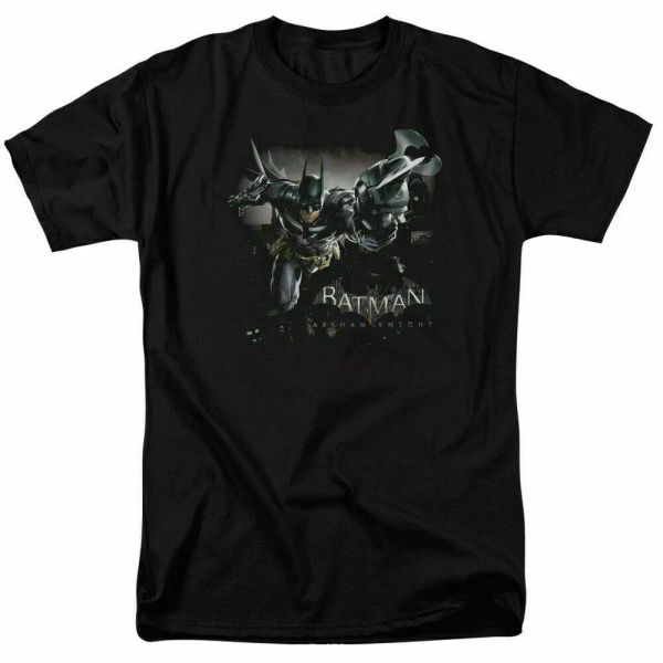 Batman Arkham Knight Grapple T Shirt Licensed Comic Book Tee Black, White;black 
Batman Arkham Knight Grapple T Shirt Licensed Comic Book Tee Black, White;black