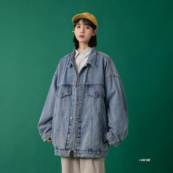 denim jacket girls spring loose casual couple trend all-match solid color men's jackets, Black;brown
denim jacket girls spring loose casual couple trend all-match solid color men's jackets, Black;brown