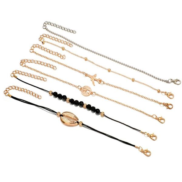 link, chain charm bracelet women stylish multiple layers elegant female pendant ladies jewelry alloy femme 2021 @sz, Black
link, chain charm bracelet women stylish multiple layers elegant female pendant ladies jewelry alloy femme 2021 @sz, Black