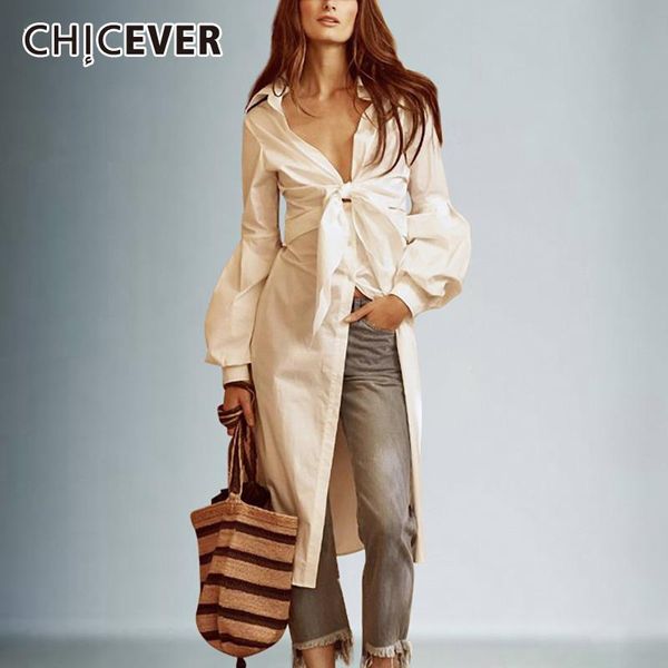 women's blouses & shirts chicever bowknot irregular female lace up tunic deep v neck lantern sleeve white shirt 2021 spring fashion clo
women's blouses & shirts chicever bowknot irregular female lace up tunic deep v neck lantern sleeve white shirt 2021 spring fashion clo