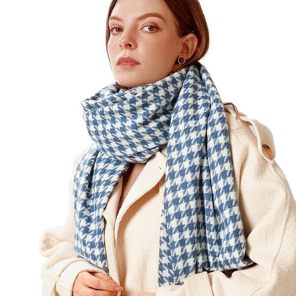scarves blue houndstooth scarf women winter plaid imitation cashmere tassel shawl thick cold proof wild polyester warm, Blue;gray
scarves blue houndstooth scarf women winter plaid imitation cashmere tassel shawl thick cold proof wild polyester warm, Blue;gray