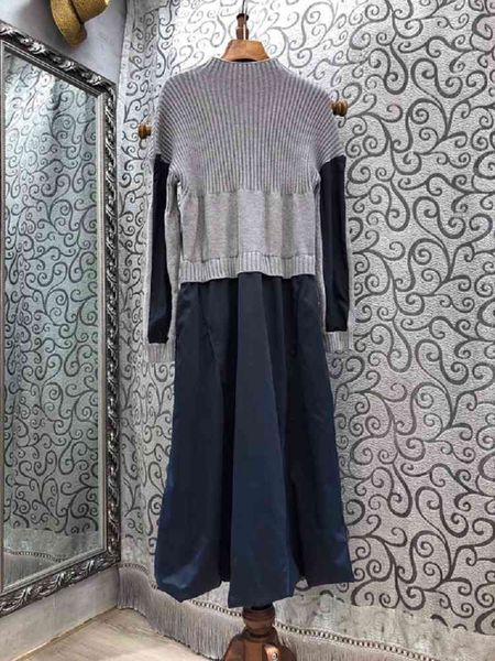 capris one piece 2021 spring autumn fashion style women color block knitting patchwork grey black green casual long sweater, Black;gray
capris one piece 2021 spring autumn fashion style women color block knitting patchwork grey black green casual long sweater, Black;gray
