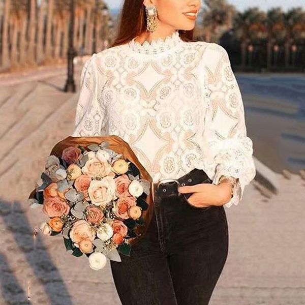 women's blouses & shirts elegant women lace blouse formal embroidery long sleeve white office lady flower blusa fashion female chemise
women's blouses & shirts elegant women lace blouse formal embroidery long sleeve white office lady flower blusa fashion female chemise