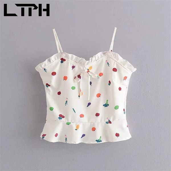 ltph ins streetwear vintage fruit print women tanks crop sleeveless bow short casual all-match camisole summer 210423, White
ltph ins streetwear vintage fruit print women tanks crop sleeveless bow short casual all-match camisole summer 210423, White