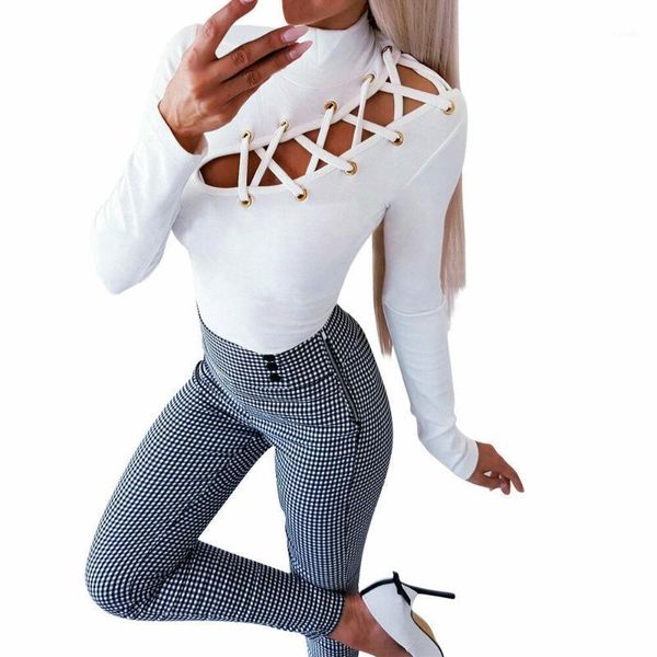 women's lady autumn slim fit long sleeve high neck shirts stretch blouse female casual solid blusa feminina blouses &, White
women's lady autumn slim fit long sleeve high neck shirts stretch blouse female casual solid blusa feminina blouses &, White