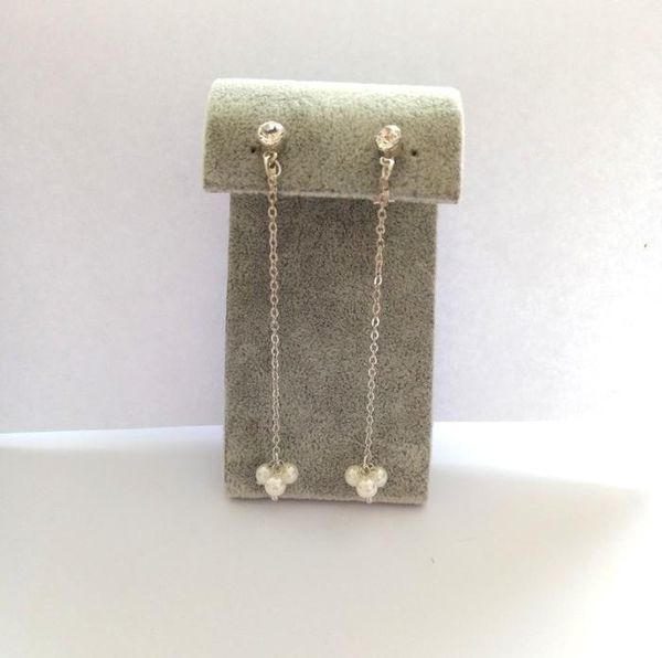 clip-on & screw back korea style simulated pearl long clip on earrings without piercing for lady party weddings jewelry gift no hole ear, Silver
clip-on & screw back korea style simulated pearl long clip on earrings without piercing for lady party weddings jewelry gift no hole ear, Silver