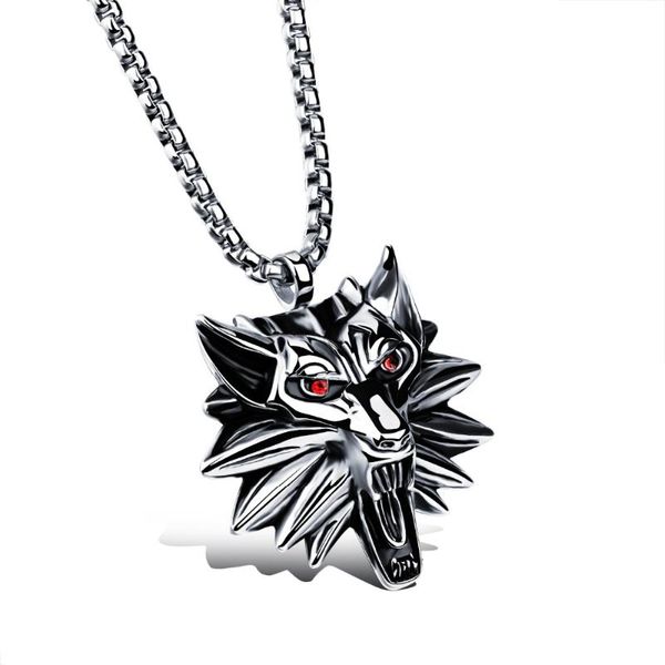 cool gift red eye wolf head long necklace men colar necklaces pendants, neckless women mens halsband ogrlica halskette pendant, Silver
cool gift red eye wolf head long necklace men colar necklaces pendants, neckless women mens halsband ogrlica halskette pendant, Silver