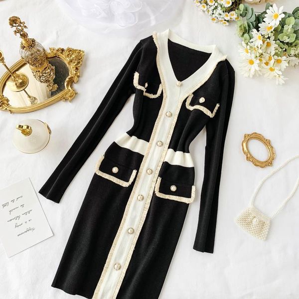 casual dresses oshangchaopin 2021 fashion v-neck button wear outside knit dress women high waist slim sweater mini short elegant, Black;gray
casual dresses oshangchaopin 2021 fashion v-neck button wear outside knit dress women high waist slim sweater mini short elegant, Black;gray