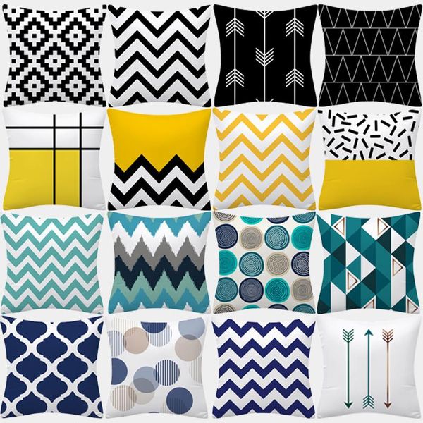 cushion/decorative pillow geometrie kussenhoes 45x45 polyester kussensloop decoratieve sofa kussens home decor zwart geel blauw kussenslopen
cushion/decorative pillow geometrie kussenhoes 45x45 polyester kussensloop decoratieve sofa kussens home decor zwart geel blauw kussenslopen