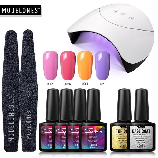 modelones 9pcs/lot nail art led lamp gel polish manicure tools set soak off salon lacquer hybrid1
modelones 9pcs/lot nail art led lamp gel polish manicure tools set soak off salon lacquer hybrid1