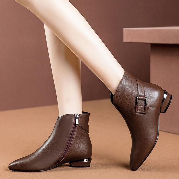 boots short women's autumn and winter pointed toe cashmere low heel tube ladies fashion, Black
boots short women's autumn and winter pointed toe cashmere low heel tube ladies fashion, Black