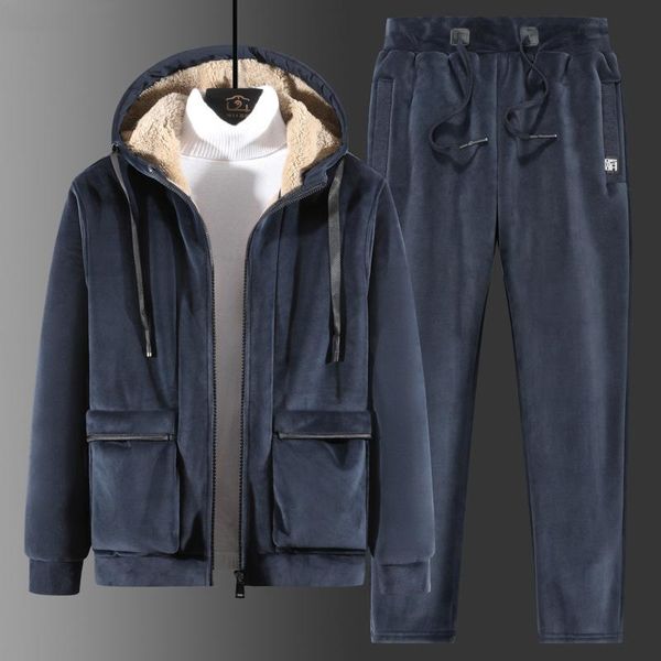 men's tracksuits boutique silver cashmere sweater suit winter fattening enlarged cardigan coat large casual two piece, Gray
men's tracksuits boutique silver cashmere sweater suit winter fattening enlarged cardigan coat large casual two piece, Gray