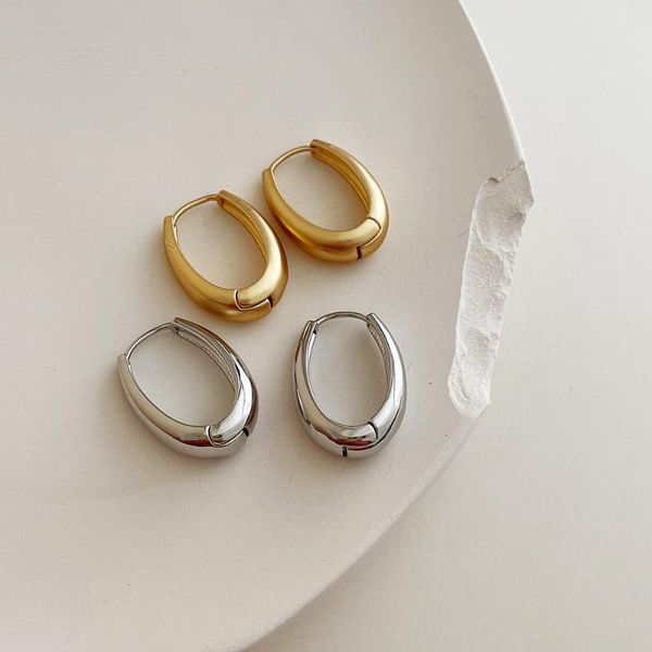 classic smooth metal hoop stud earrings for woman fashion korean jewelry temperament girl's daily wear & huggie, Golden;silver
classic smooth metal hoop stud earrings for woman fashion korean jewelry temperament girl's daily wear & huggie, Golden;silver