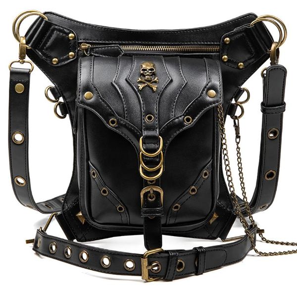 waist bags brand women's packs for men's rivets skulls decorate shoulder bag female vintage motorcycle style crossbody fashion
waist bags brand women's packs for men's rivets skulls decorate shoulder bag female vintage motorcycle style crossbody fashion