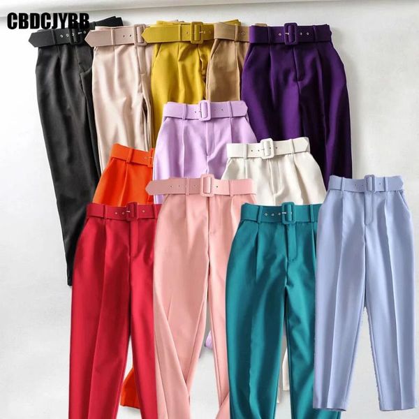 khaki suit pants woman high waist sashes pockets office ladies women fashion middle aged pink yellow pant women's & capris, Black;white
khaki suit pants woman high waist sashes pockets office ladies women fashion middle aged pink yellow pant women's & capris, Black;white